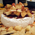 Brie with Apples, Honey and Walnuts